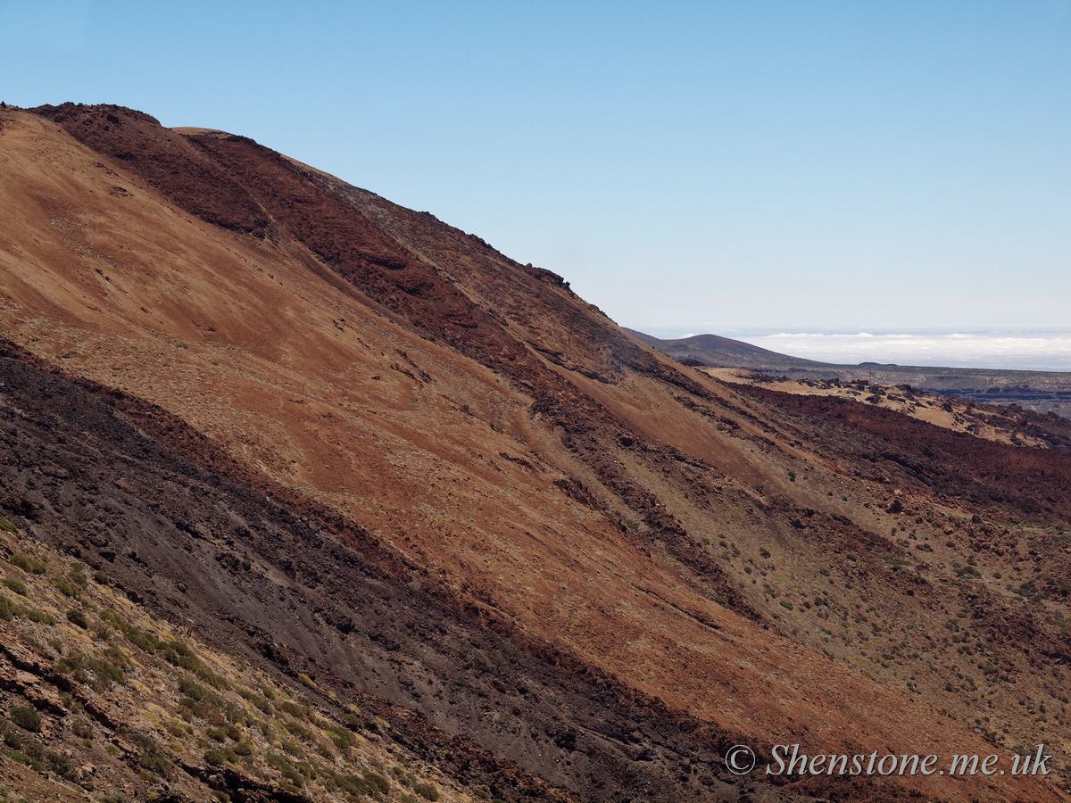 Lava flows Mount Teide