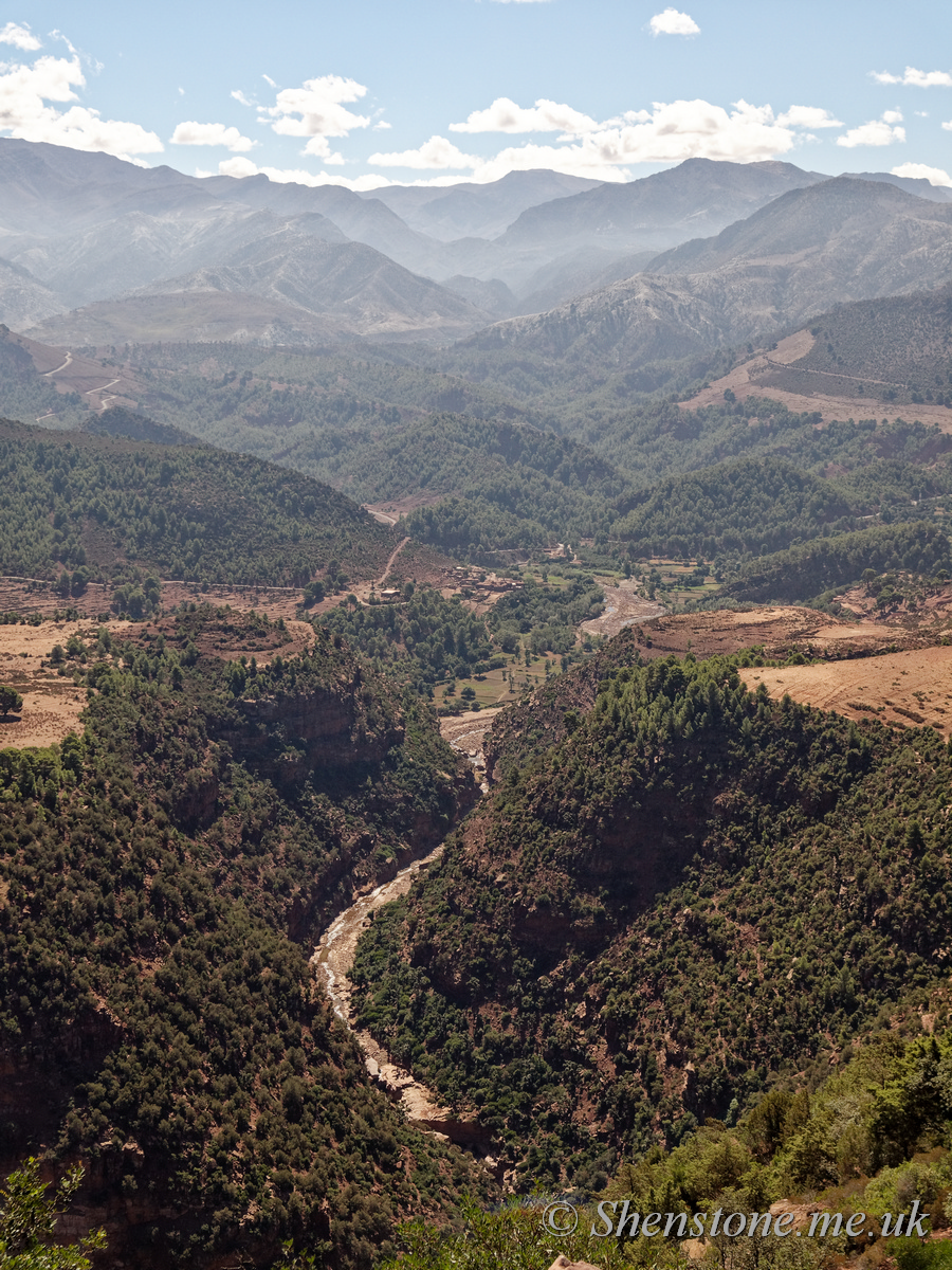 Incised River Valley in the Atlas Mountains