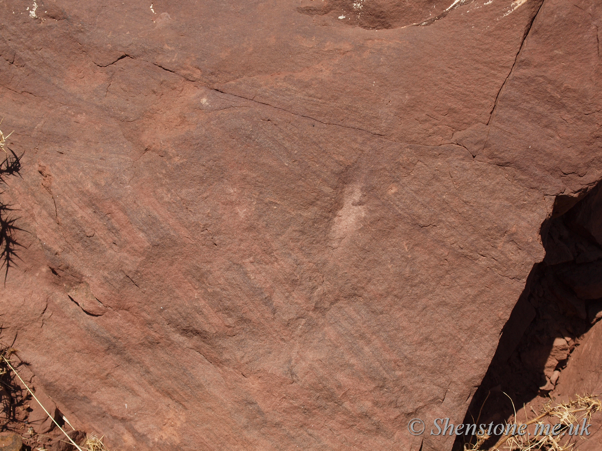 Mesozoic and Tertiary cross bedded sandstone in the Atlas Mountains