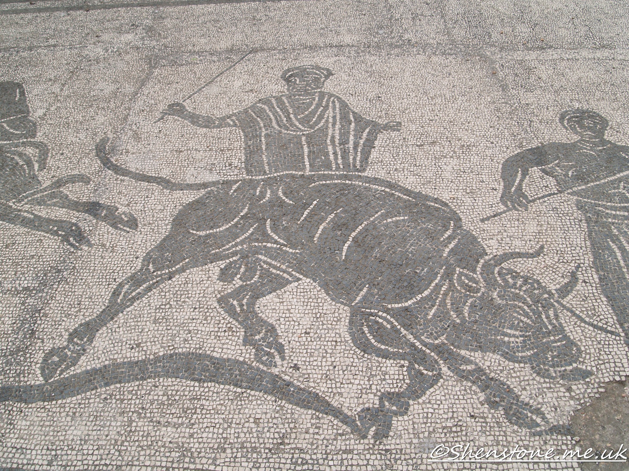 Mosaic bull, Ostia Antica, Italy