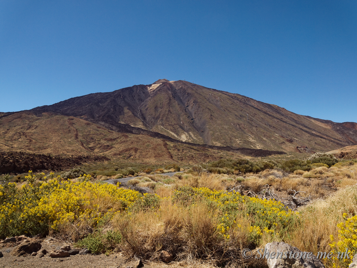 Mount Teide from Las Canadas caldera: The devil's cauldron